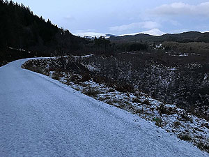 Loch Ard forest. This is the first real open view on the route and can offer some glorious photo opertunities.  That said, this seems to be one of those places where the picture doesn't do it justice.  This is a gradual slope downwards and is a great part