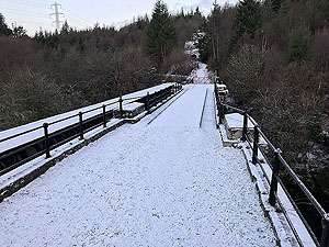 Loch Ard forest. Bridge and viaduct over Duchray water.  A fine example of Victorian build.