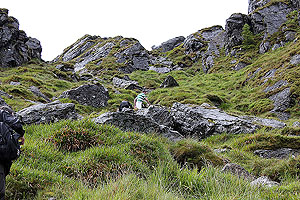Ben Arthur - The Cobbler. Lookin up at the toughest section