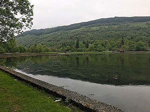 Ben Arthur - The Cobbler. From car park the view up the loch