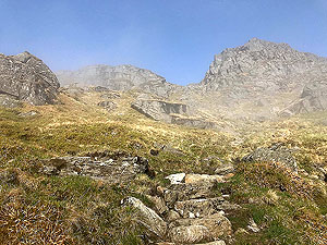Ben Arthur - The Cobbler. The climb ahead - yikes