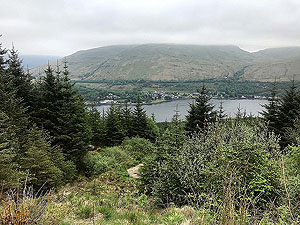 Ben Arthur - The Cobbler. Looking down over Arrochar