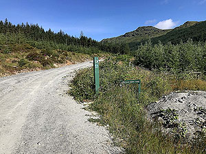 Ardgoil peninsula. A long tough climb on good dirt road