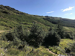 Ardgoil peninsula. View back down the glen