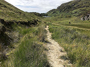 Ardgoil peninsula. First sight of the Lochan