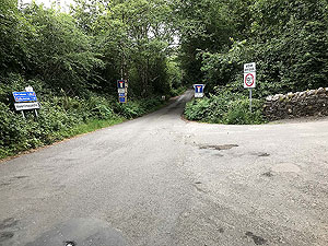 Loch Venachar loop. Straight ahead following cycle route 7