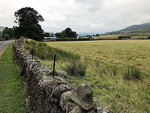 Loch Venachar loop. Once out of the trees along side the road, you get your first glimpse of the loach ahead.