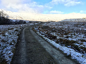 Glen Finglas loop. Approaching the big climb
