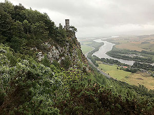 Kinnoull Hill. View approaching the tower