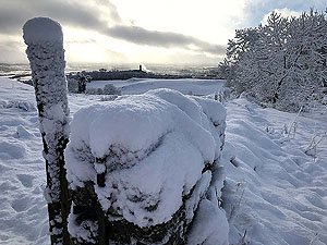 Cocksburn reservoir loop. Love the snow when it is here