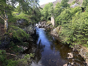 Lairig Grhu hill race. View from the bridge over the Dee