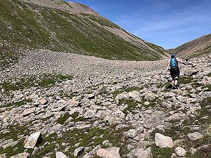 Lairig Grhu hill race. Tricky but not as bad as you think it will be.  Aim for the small cairns to get you across using the best path.
