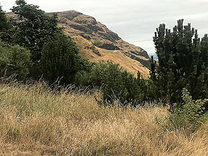 Dumyat hill run. The hill ahead