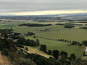 Dumyat hill run. First view point