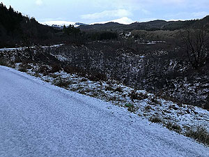 Queen Elizabeth forest park. Ben Venue with a cap of snow