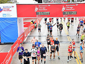 Chicago marathon. 