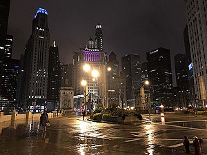 Chicago marathon. Heading off to the start