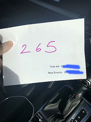 Hel N Back hill race. Cool stand in running numbers