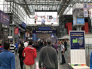 NYC Marathon. Entering the expo