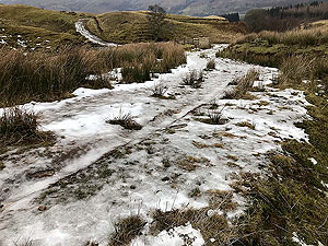 Glens Kendrum and Ogle. With ice, this part is a nightmare