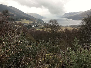 Glens Kendrum and Ogle. Overlooking the loch