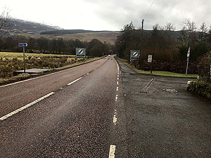 Glens Kendrum and Ogle. Turn left onto Glen Ogle path just before village limits