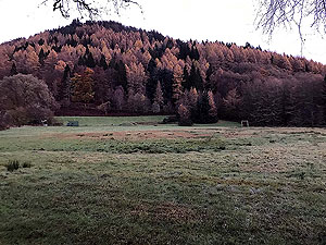 Aberfoyle to Loch Venachar. Looking out over the playing fields