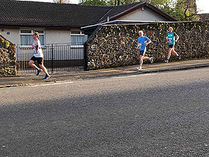 Helensburgh 10K. Heading along east Argyle Street