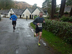 Loch Katrine marathon. At the halfway point in Stronalach.