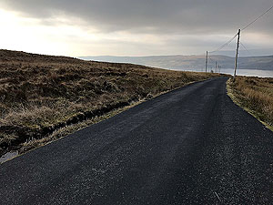 Helensburgh - Glen Fruin. Heading down the hill on the way back
