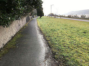 Helensburgh - Glen Fruin. The old road has little traffic other than that from the local houses