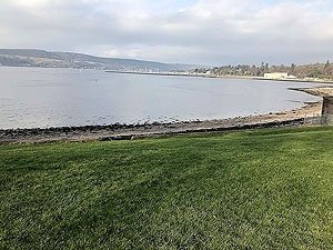 Helensburgh - Glen Fruin. View down the Gareloch with the Ardencaple hotel on the right.