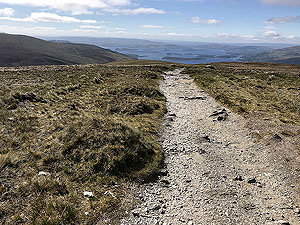 Ben Lomond. The remaining path ahead