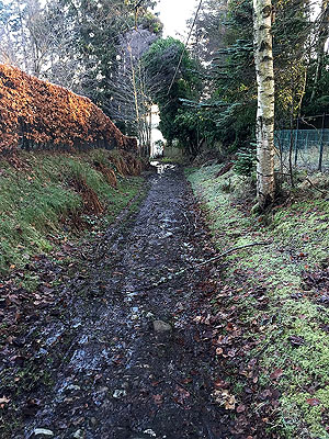 Firmounth. Looking back down first part of the path
