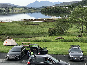 Skye half marathon. The car park has a great view