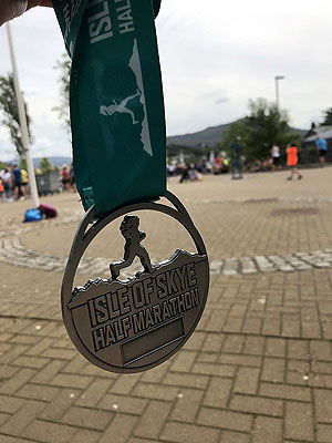 Skye half marathon. The medal again