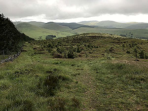 Glen Sherup loop. View down the hill