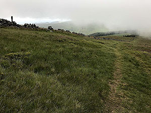Glen Sherup loop. The mist is coming in