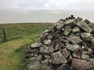Glen Sherup loop. Almost a view behind the cairn