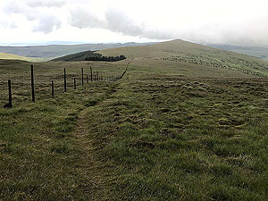 Glen Sherup loop. View back down the hill