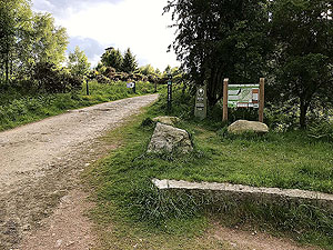Pitfitchie loop. Towards the gate at the start