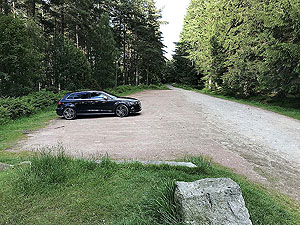 Pitfitchie loop. The large car park