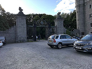 Loch Skene . The gates into Dunecht estate