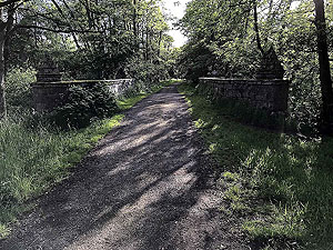 Loch Skene . Small bridge on the route