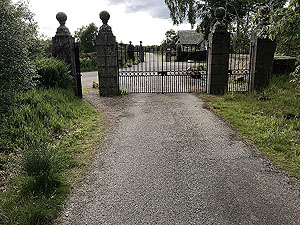Loch Skene . The approach to the gates