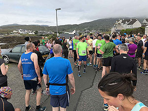 Barrathon. Runners getting nervous before the start