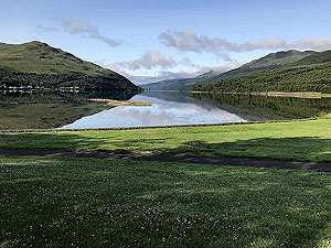Glen Loin Loop. Early morning and Loch Long is still