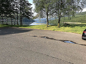 Glen Loin Loop. The car park and picnic area