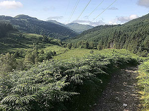 Glen Loin Loop. Last view back down Glen Loin