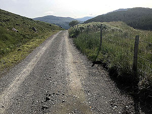 Glen Loin Loop. The road behind